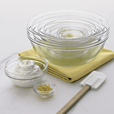 10 Piece 2.25 10.25 Inches Glass Nesting Bowl Set