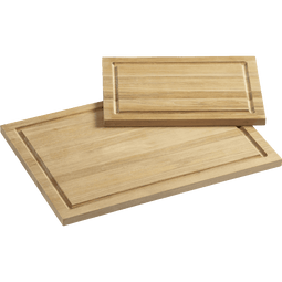 FSC Teak Rectangular Cutting Boards with Well